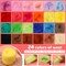 Needle Felting Kit, Wool Roving 24 Colors Set, Needle Wool Felting Tools Kit for Beginners, Needle Felting Starter Kits with Felting Needles for Felted Animal Needle Felting Supplies